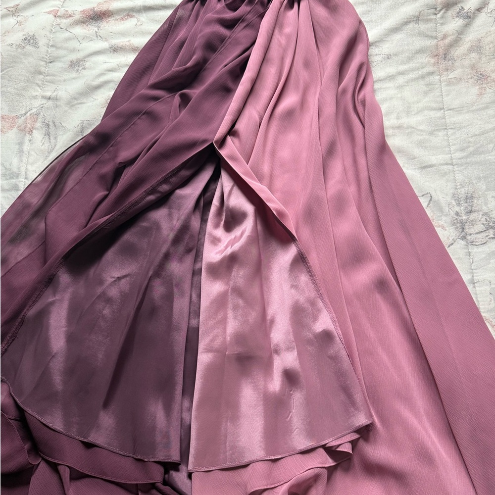 Jill Stuart Purple and Pink Halter Maxi Gown - Picture 3 of 10